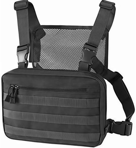 Gexgune Militaire Tactique Poitrine Sac Sac à Dos Hommes réglable Multifonctionnel Molle Outil Poche Sac à bandoulière Tactique Gilet Sac