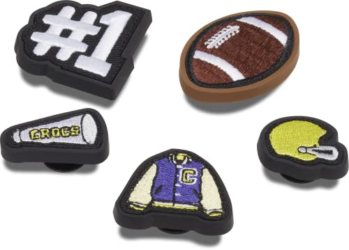 Crocs Paquete de 5 dijes para zapatos | Personaliza con Jibbitz, Pack Of 5, Fibras sintéticas, No es una piedra preciosa