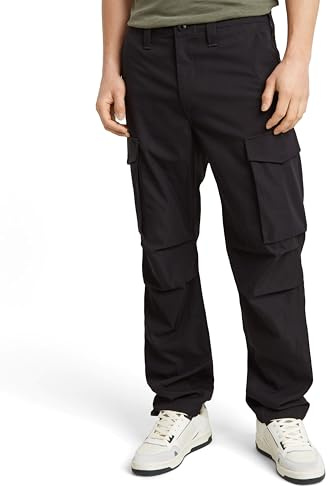 G-Star Men's Core Regular Cargo Pants, Black (dk black D24309-D517-6484), 31W / 32L