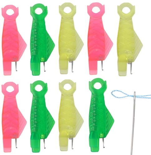 GXGM Enfile-Aiguilles, Plastique DIY Enfile-Fil, Enfile-Aiguilles en Plastique pour Couture, Point de Croix Enfile-Aiguilles, Fil Enfile-Aiguille à Coudre pour Coudre à Main & Quilting Craft, 9 pièce