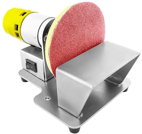 Levigatrice Da Banco, Mini Levigatrici a Nastro, Smerigliatrice Multifunzione Da 3 Pollici,Rettificatrice Per Lucidatura Fai-da-te,Regolazione Della Velocità a 7 Marce,per La Smerigliatura Dei Metalli