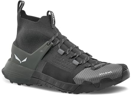 Salewa Men's Wildfire NXT Knit Shoes - Lightweight, Breathable Trail Shoe for Hiking & Trekking - Onyx/Dark Olive - 11.5