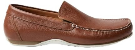 Zapatos Mocasines Hombre Cuero y Nobuck: Estilo Castellano de Vestir sin Borlas. Suela Dura Resistente y Acabado Brillante o Mate. Ideal Traje Boda y Uso Diario. Diseño Italiano Clásico y Moderno