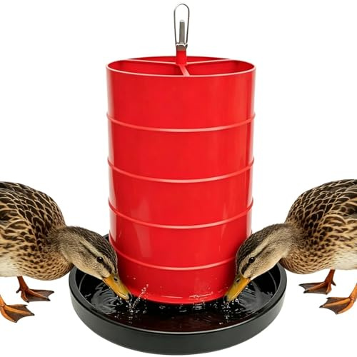 Generisch Abbeveratoio per polli, abbeveratoio portatile multifunzione, abbeveratoio per polli, per capre, conigli, anatre e altri animali da allevamento, alimentazione e acqua potabile