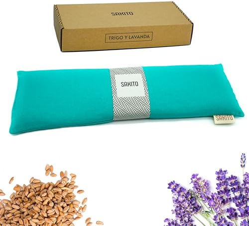 Cuscino Termico Microonde (43x12 cm) - Sollievo Naturale per Dolori Cervicali, Lombari e Mestruali, Uso a Caldo o a Freddo - Elevata Ritenzione del Calore - Profumo di Lavanda - Scatola Inclusa
