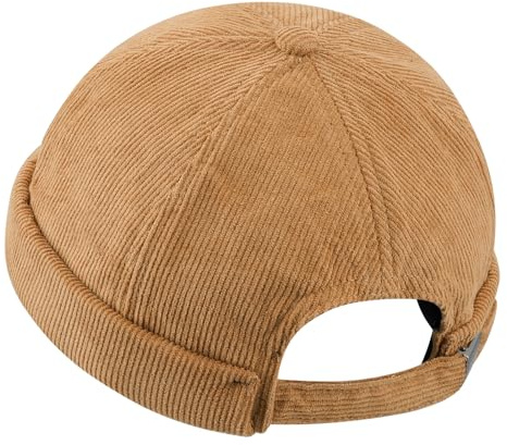 CLAPE Corduroy Brimless Hat Solid Color Docker Cap Herren Seemannsmütze Kappe Mütze Ohne Schirm Dock Cap Hafenmütze