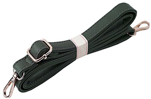 ZEALMAX Elegant läderrem ersättning, justerbara väsktillbehör för crossbody-väska/handväska, grön
