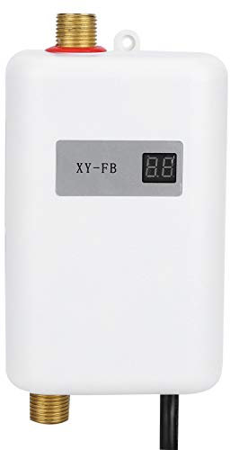 Mini Water Heater, Electric Tankless Instant Hot Water Heater Under Sink Water Heater, Portable Swimming Pool Heater for Bathroom Kitchen Washing Supplies (UK Plug 220‑240V)