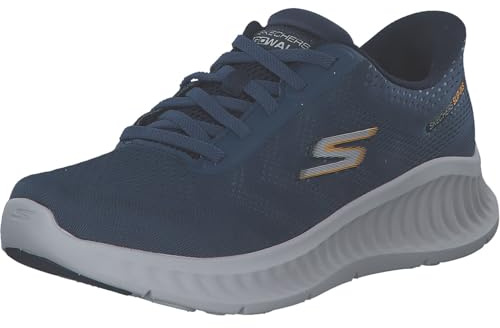 Skechers Men's GO Walk Now Payton Trainers, Navy Textile/Synthetic, 9 UK