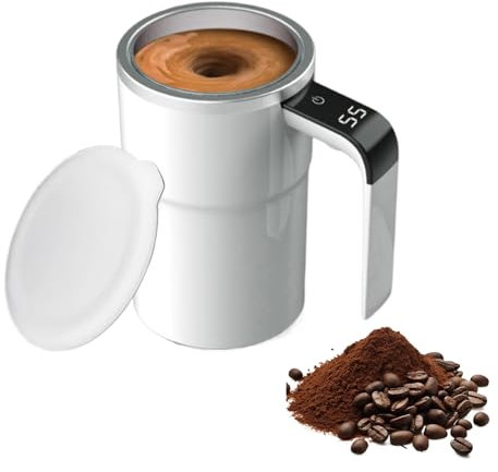 Tazza da caffè mescolante - Bicchiere da miscelazione | Tazza da caffè magnetica ricaricabile per latte domestico Armadietto per tè per latte domestico con funzione di agitazione magnetica miscelatore