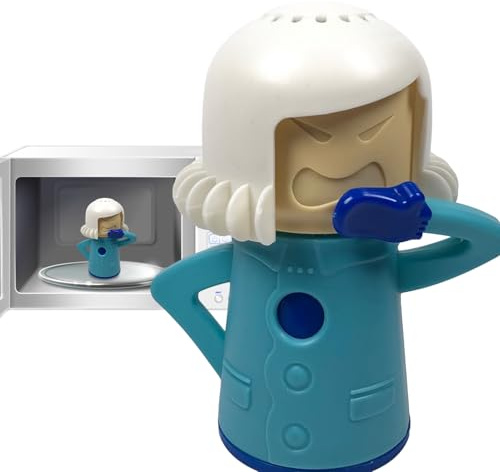 Detergente per microonde mamma arrabbiata | Pulitore a vapore Pulisce facilmente il crud in pochi minuti - Assorbiodori per frigorifero e congelatore per casa o ufficio