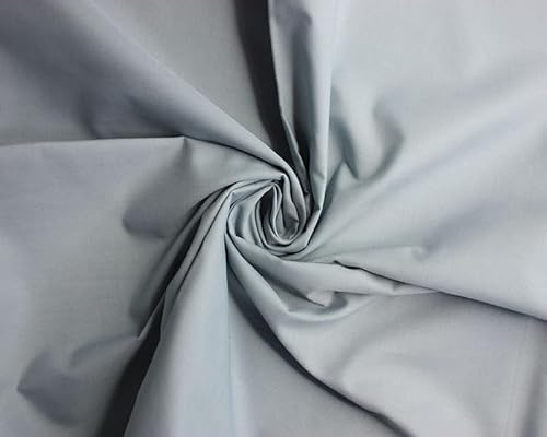 Polycotton -112cm, Durable for Sewing & Dressmaking (Pewter, 3 Meters)