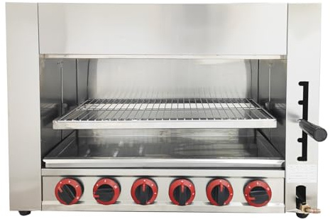 TECHTONGDA LPG Gas Toaster Ovens Cheese Melter Grill Countertop Salamander Broiler for Melt Cheese, Toast Sandwiches and Grill Steaks