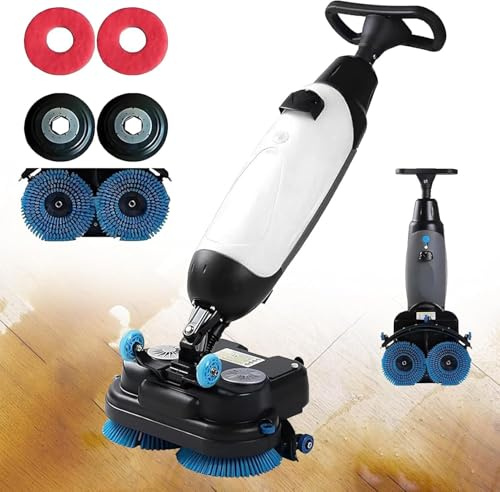 GZGHRZQS Fregadora Aspiradora Industrial a Batería 36V, Fregadora-Secadora Comercial Compacta con Empuje Manual, DireccióN De 360°, para Tiendas, supermercados y centros logísticos