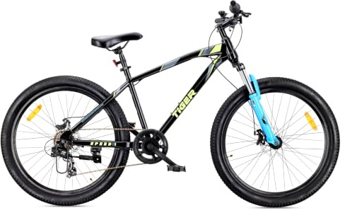 sun baby Tiger Bike VTT 26 Pouces 7 Vitesses - Noir-Vert-Bleu