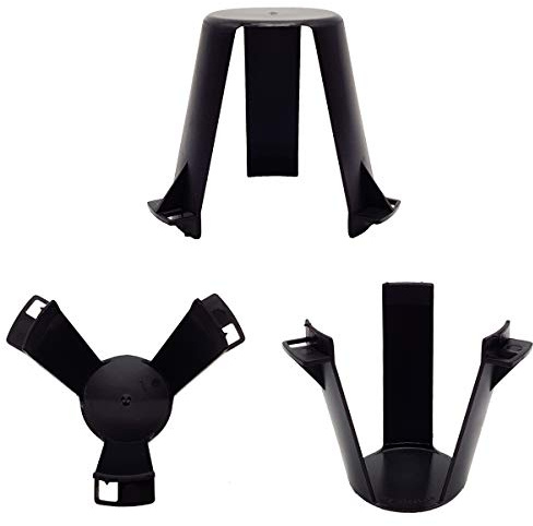 My Plast Espaciadores para focos empotrables – Soporte de plástico ignífugo, protección contra el calor, espaciadores de techo para lámparas halógenas o LED profundas, orificio de 62 – 90 mm de