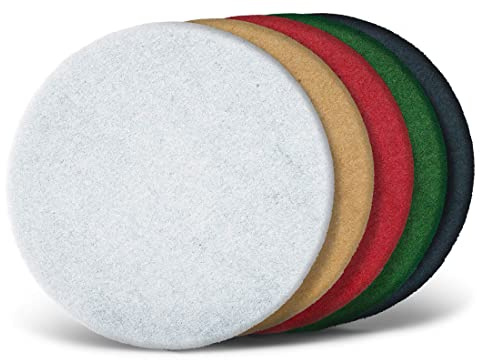 MENZER Pads Superpads, 330 mm, f. Einscheibenmaschinen, Polyester (5 Stk.) schwarz