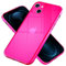 NALIA Klare Neon Silikonhülle kompatibel mit iPhone 13 Mini Hülle, Durchsichtig Bunt Leuchtend Anti-Gelb Vergilbungsfrei, Dünne Robuste Schutzhülle TPU Silikon Handyhülle Cover Case, Farbe:Pink