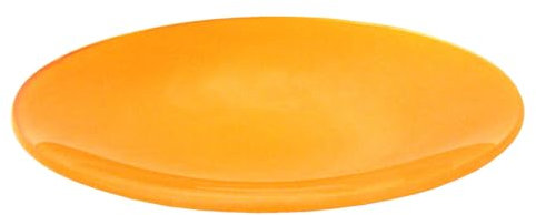 WH WORKING HOUSE CENTRO BASE BANDEJA PLATO PRESENTACION REDONDO CRISTAL FROST PEQUEÑO NARANJA