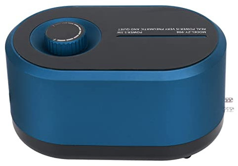 Bomba de Aire para Acuario de 5,5 W, Bomba de Oxígeno para Acuario, Bomba de Oxígeno Silenciosa y Potente para Tanque de Peces, Corte de Energía, Oxígeno de Arranque Automático, 2