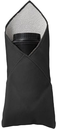 SEABABOO Kameraskyddsduk 45 x 45 cm kameraobjektiv skyddande duk anti-repor stötsäker rengöringsduk för DSLR telefonlins, Svart, M, nej
