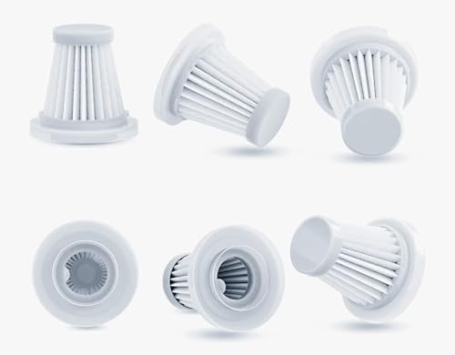 Filtro HEPA para aspiradora de mano – Filtro de repuesto – Universal y lavable – Compatible con aspiradora de mano con batería – Filtro de polvo fino para alérgicos (6)