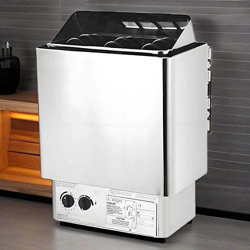 Elektrisk Bastuaggregat, Bastuugn I Rostfritt Stål Med 3 Timmars Timer Och Temperaturjusterbar För 70-459 Kubikfot Basturum, Hem, Hotellspa 9KW