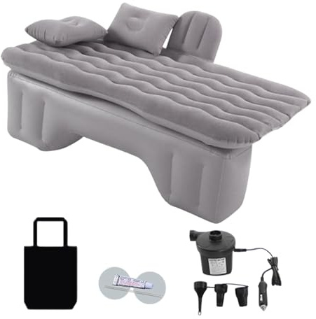 Colchón de automóvil inflable, colchón de aire para coche | Colchón de cama de coche portátil | Cama de colchón de aire de automóvil reutilizable, almohadillas para dormir para viajar, caminar, acampa