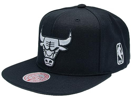 Mitchell & Ness NBA Snapback Black & White - Chicago Bulls, One Size