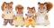 Sylvanian Families L4172 Walnuss Eichhörnchen Familie - Figuren für Puppenhaus