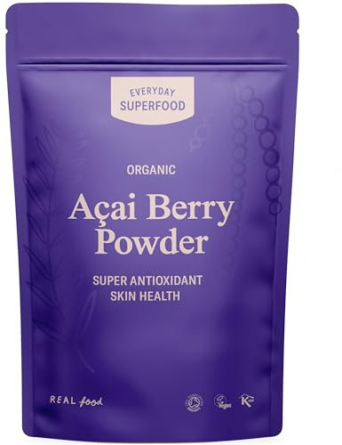 Everyday Superfood Organic Acai Berry Powder 50g | Freez Dried Brazil Origin | No fillers | Use in Frozen Acai Bowl