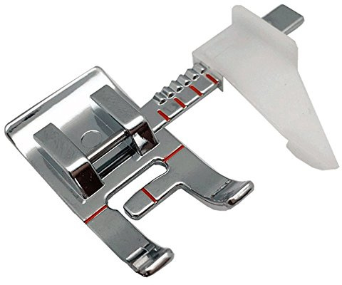 Adjustable Guide Sewing Machine Presser Foot Fits for Low Shank Domestic Sewing Machine. Snapping On Brother, Babylock, Singer, Janome, Juki, New Home.