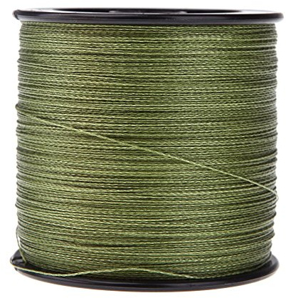Gaoominy 500M 30LB 0,26 mm Dyneema Linea de Pesca Fuerte PE Trenza 4 Directrices (Verde)