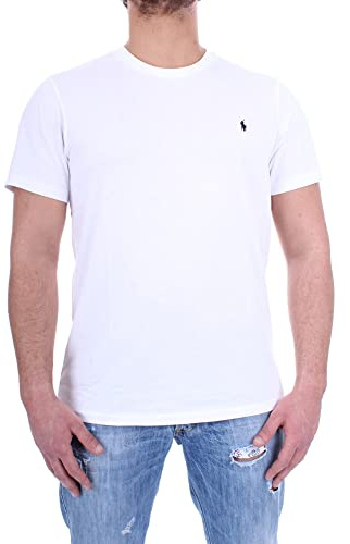 Ralph Lauren T-Shirt Signature pour Homme, Blanc, XL