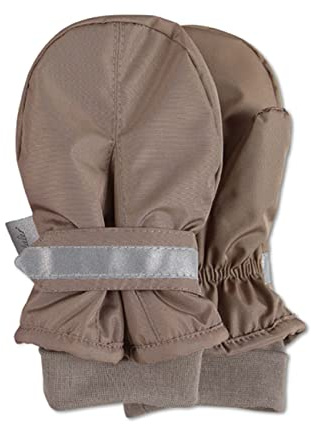 Sterntaler Unisex Kinder Fäustel Handschuh - Fäustlinge Winter, Handschuhe - Wasserabweisend Mit Klettverschluss - Braun, 3