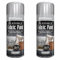 Yorkshire Homeware Flexible Fabric Spray Paint | Suitable For Leather | Vynal And Most Fabric 200Ml Pack of 2 (Silver)