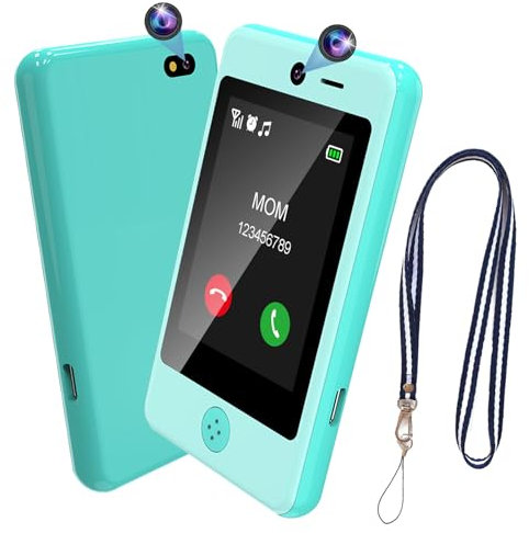 PTHTECHUS Handy für Kinder, Smartphone für Kinder, elektronisches Spielzeug 02, P1 Blue 02