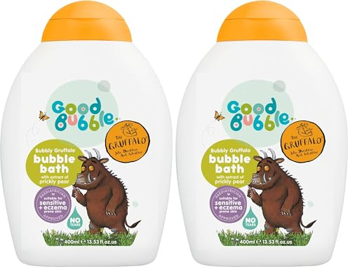 Good Bubble Gruffalo Bubble Bath (400ml) - No Tears & Sulphate-Free for Sensitive & Eczema-Prone Skin - Gentle Baby & Toddler Wash (Pack of 2)