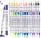 Carehabi Lápices acrílicos de 36 colores, rotuladores acrílicos resistentes al agua, rotuladores para vidrio, madera, lienzo, cerámica, Navidad, manualidades, Pascua, manualidades