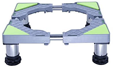 BDAYEK Support pour Machine à Laver Support de Base réglable for réfrigérateur et congélateur, Hauteur de Grille Haute Universelle de 14 à 17 cm, Tapis Anti-Vibrations(4legs)