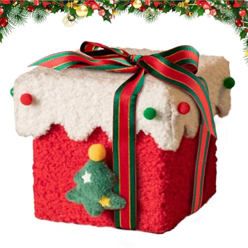 Scatole per caramelle natalizie, contenitore vuoto per snack, scatole per bomboniere di Natale, per bambini, famiglia, cioccolato, snack, pan di zenzero, biglietti, festival invernali