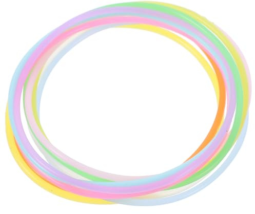 PERSELOSO Braccialetti in Silicone Luminosi e Fluorescenti Elastici e Adatti alla Maggior Parte dei Colore 100 Pezzi che Si Illuminano al Buio Colore per Occasioni Casual o Formali