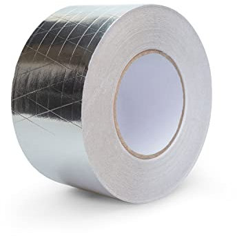 STERR - Cinta de Aluminio Reforzada Cinta de Aluminio Plata 75 mm X 50 m