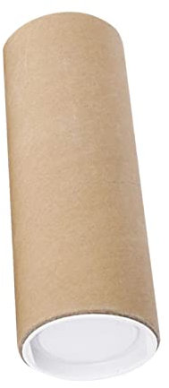 Oshhni Poster Tube Karton groß mit Kappen Protector Tube Lange Kartonröhren Verpackung für Poster Gemälde Dokumente Versand Aufbewahrungsbehälter , 30CM