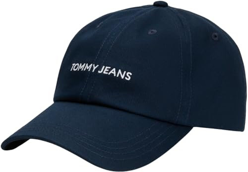 Tommy Jeans Damen Cap Linear Logo Basecap, Blau (Dark Night Navy), Einheitsgröße
