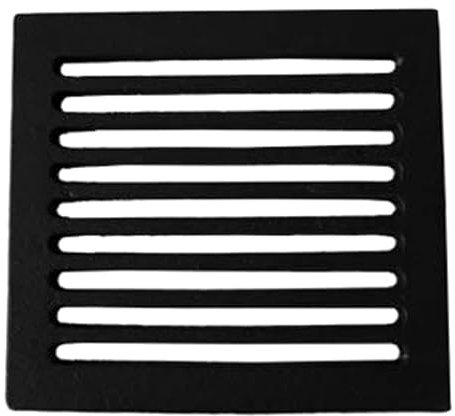 GRIGLIA IN GHISA CADUTA CENERE PER CAMINI 20,7X19,1X1CM (0009)