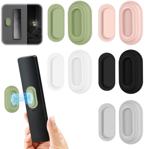 Wadlhk 5-pack magnetisk fjärrkontroll hållare, dubbla magneter självhäftande universal – väggfäste fjärrkontroll förvaring TV-tillbehör TV magnetisk hållare g