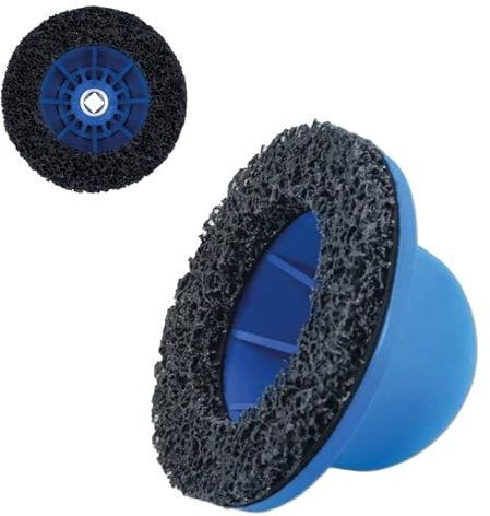 Smerigliatrice mozzo ruota auto, pulitore mozzo ruota con rotella 150 mm, 90 – 150 mm, set di spazzole per mozzi ruota per avvitatore a percussione da 1/2, spazzola per cambio pneumatici, pulizia dei