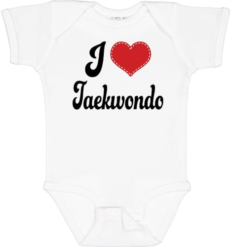 inktastic I Love Taekwondo Baby Bodysuit 12 Months 0020 White 113a7