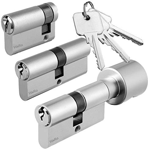 Schließzylinder für gleichschließendes SET/Längen frei kombinierbar Knaufzylinder A:40mm B:45K